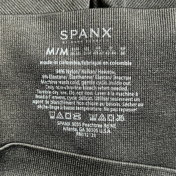 SPANX black look at me now seamless leggings M - Picture 8 of 9